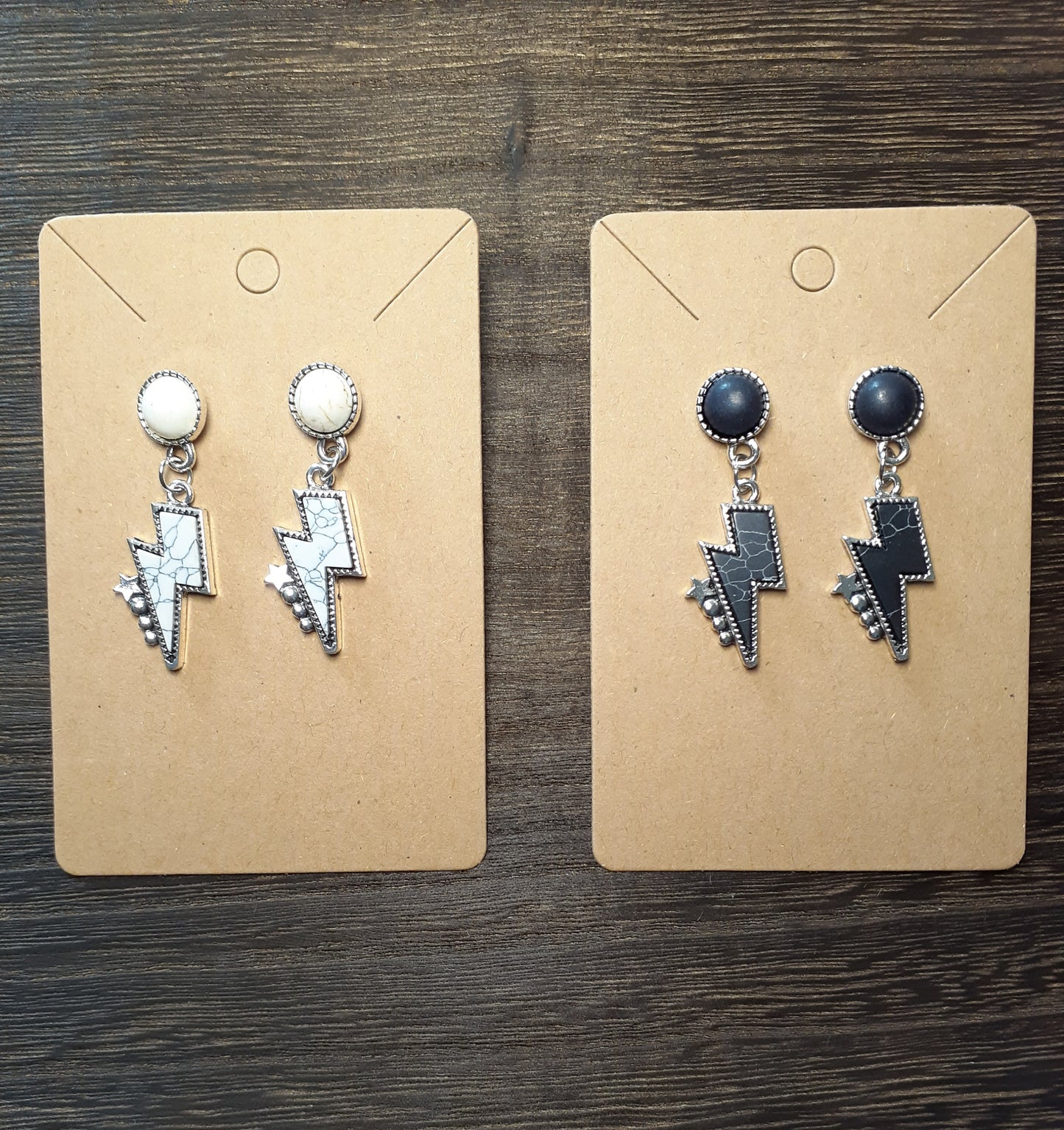 Starry Lightning Bolts Dangle Set