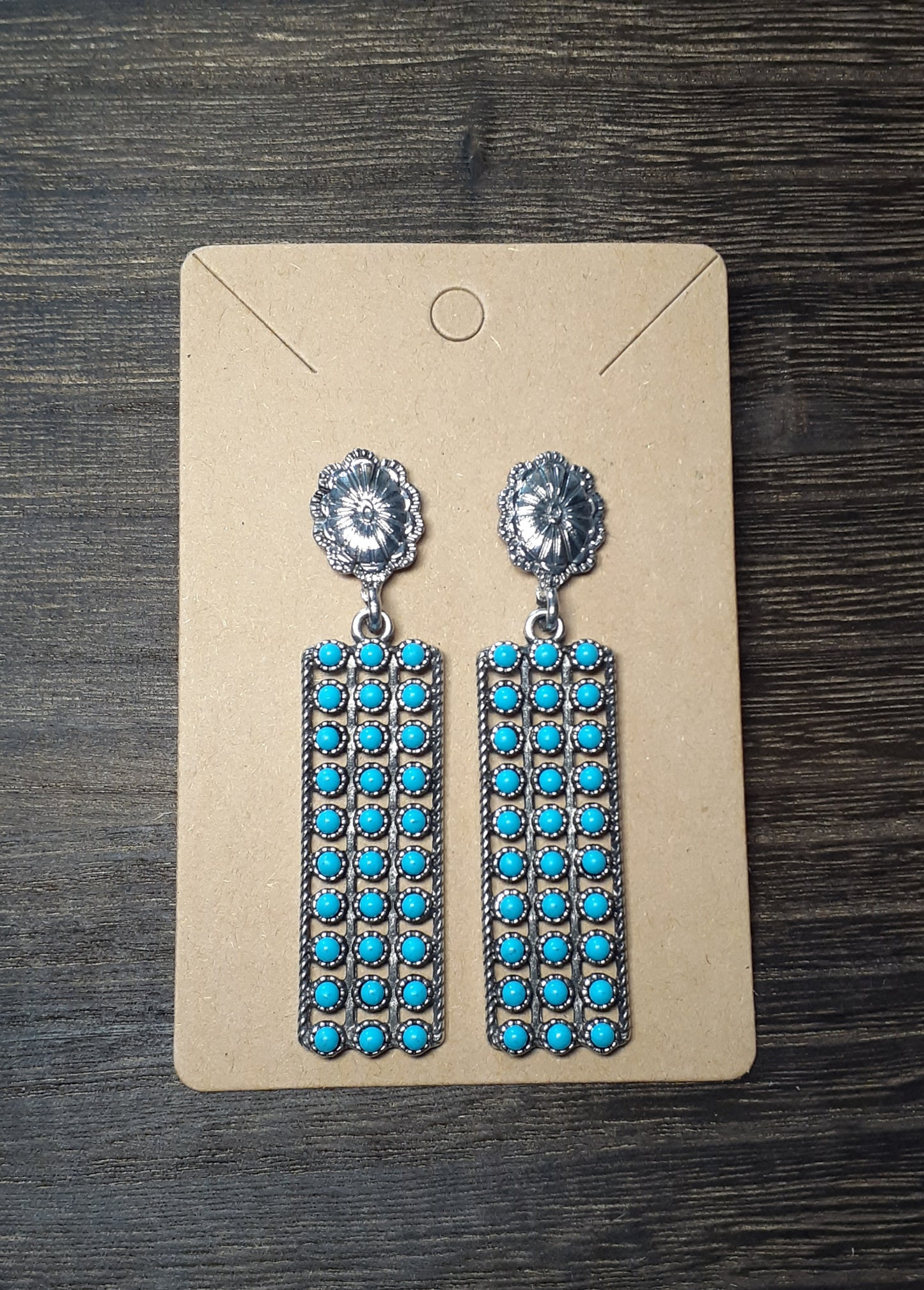 Vintage Silver Western Style Earrings