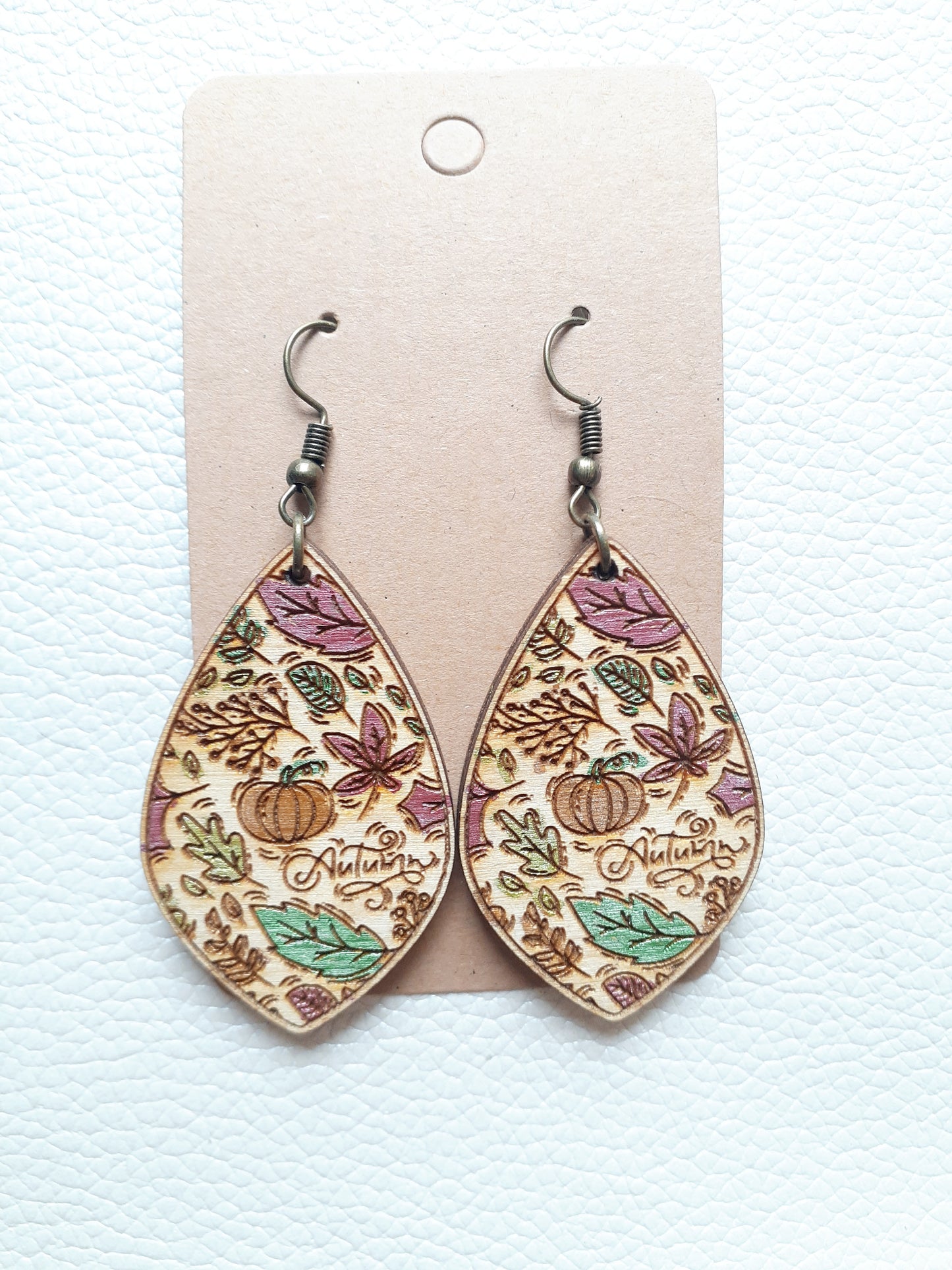 Autumn Themed Wooden Drops