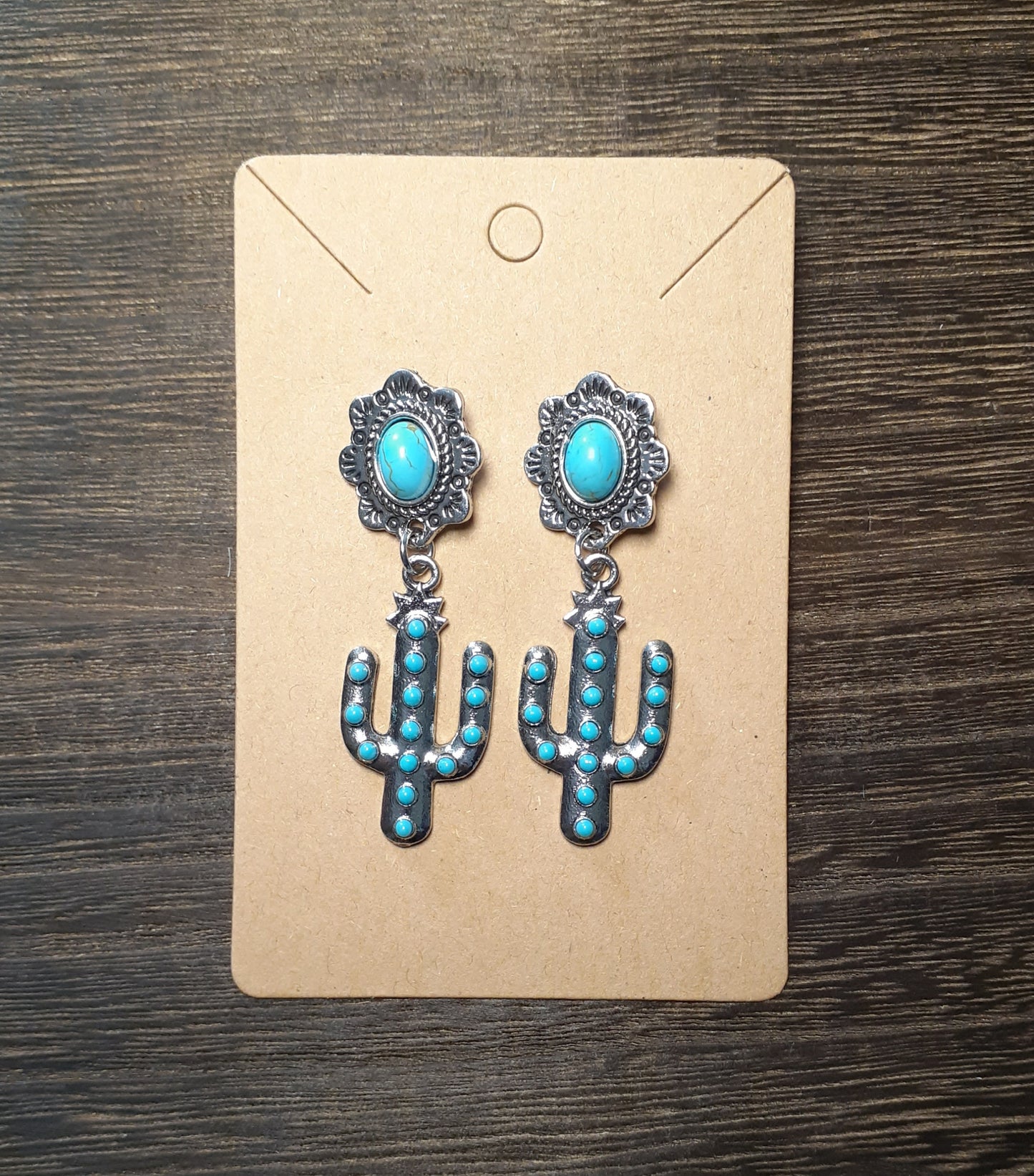 Vintage Silver Western Style Earrings