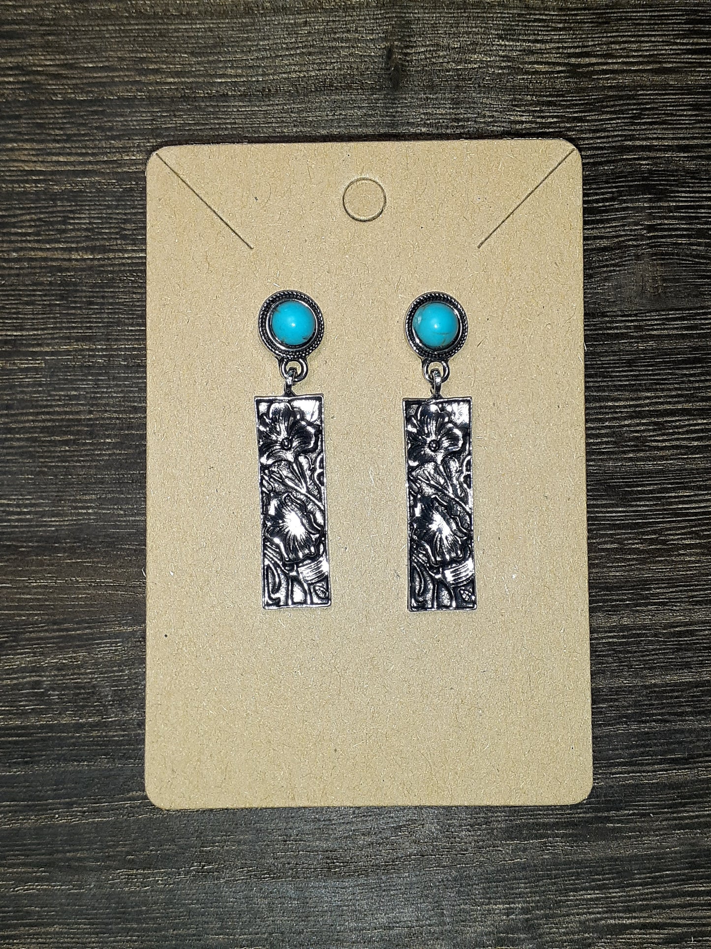 Vintage Silver Western Style Earrings