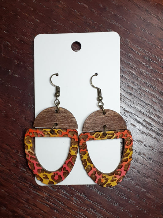 Lisa Frank Inspired Wooden Animal Print