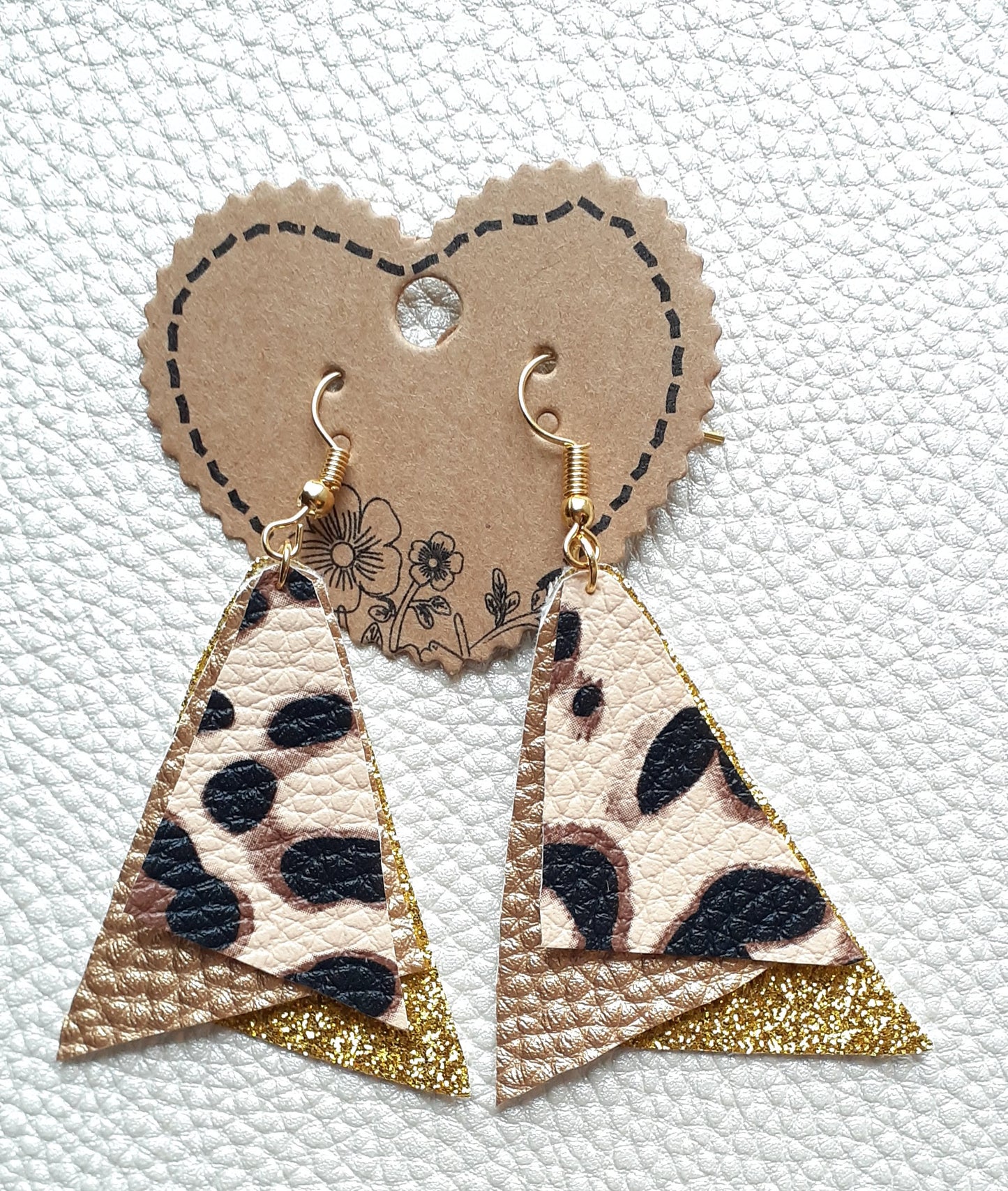 Yellowgold Sparkle + Neutral Animal Print