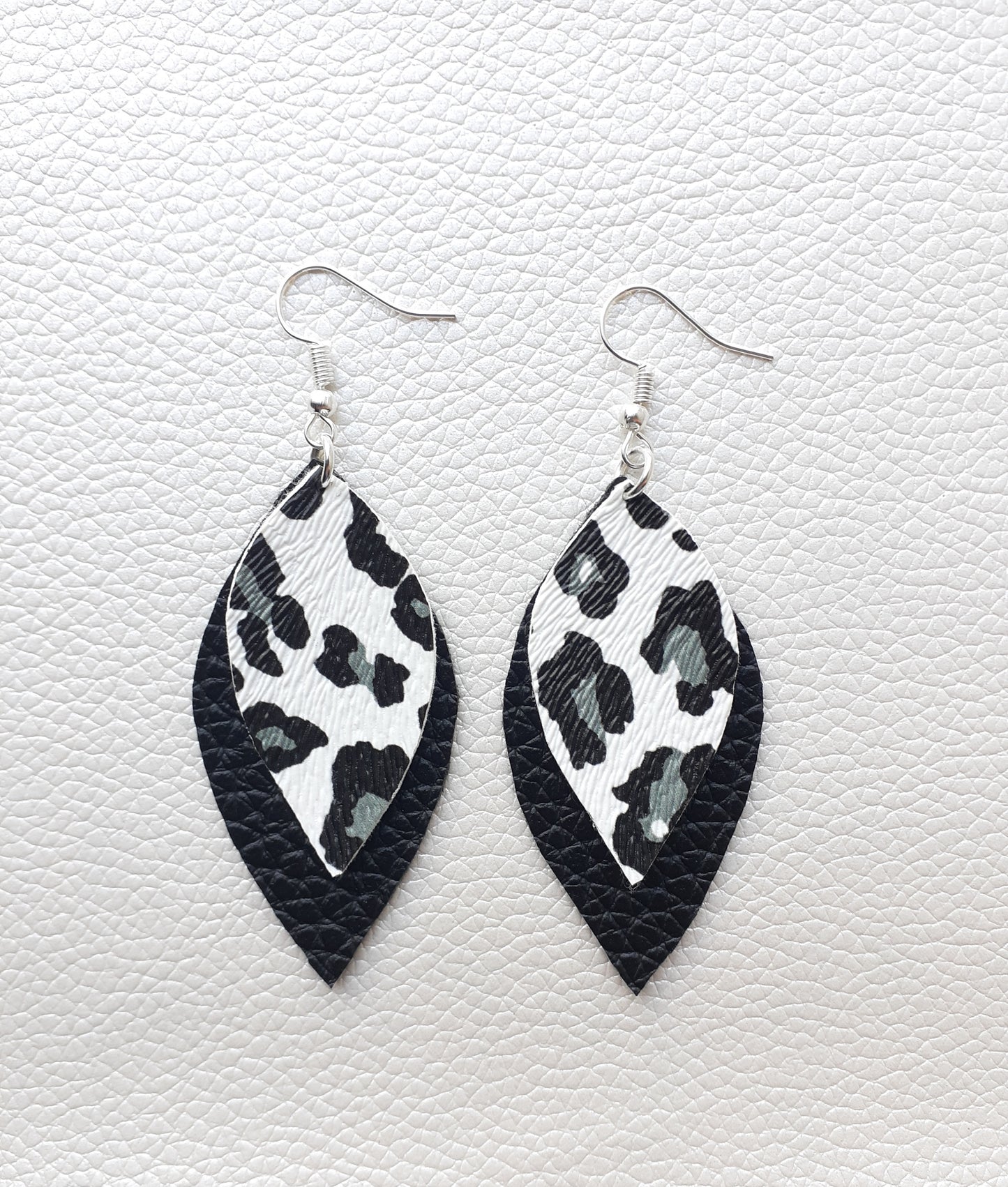 Black + Leopard Pointed Drop