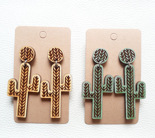 Cactus Dangle Wooden Set